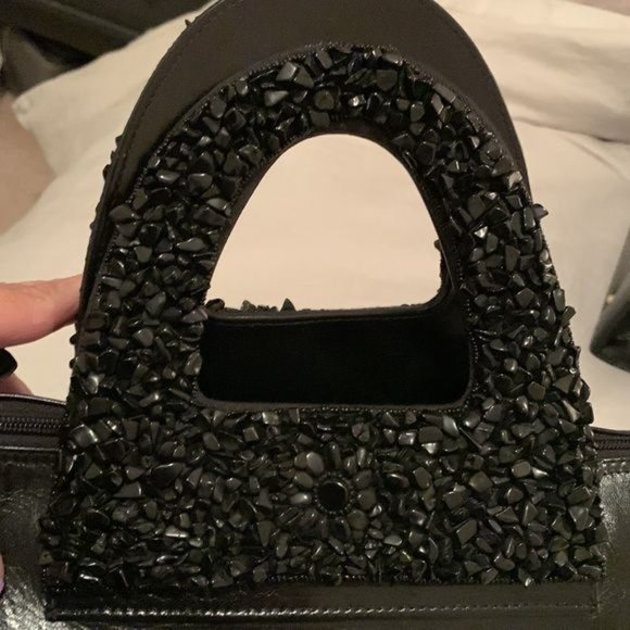 Brand New Beaded Leather Handbag From Spain - Picture 3 of 5